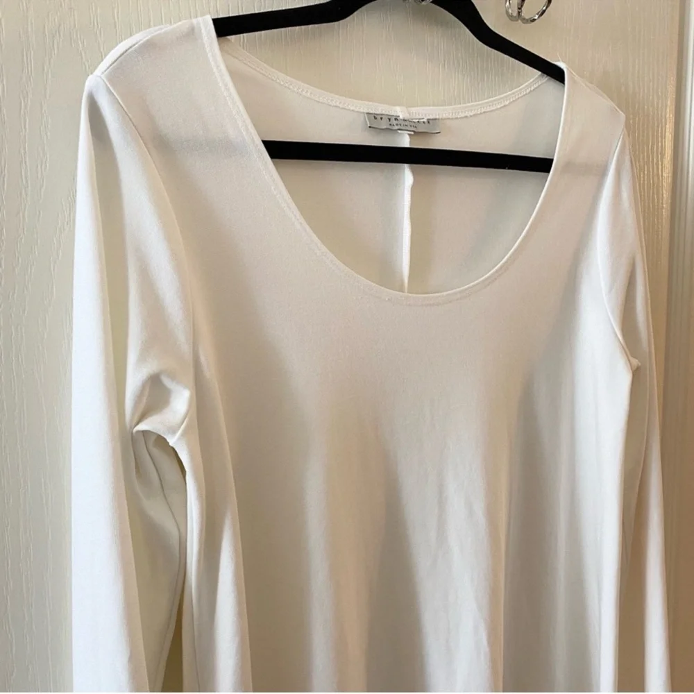 BRYN WALKER Long Sleeve Modal High-Low Tunic Top - S